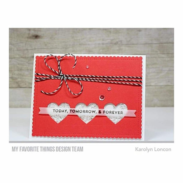 My Favourite Things - Die-namics Hearts in a Row - Horizontal*