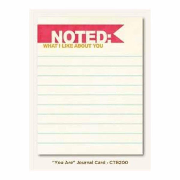 My Mind's Eye - Collectable - Unforgettable - You Are Journal Cards