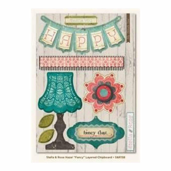 My Minds Eye - Stella & Rose - Hazel - Fancy Layered Chipboard