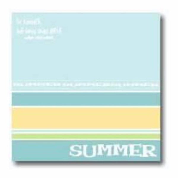 My Minds Eye - Summer Lay-Over Layout  - 12X12 Inch - Acid Free