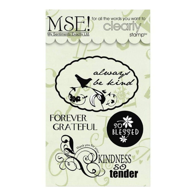 My Sentiments Exactly Clear Stamps 3inch X4inch Sheet Kindness