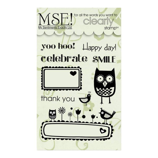 My Sentiments Exactly Clear Stamps 3inch X4inch Sheet Owl Friend