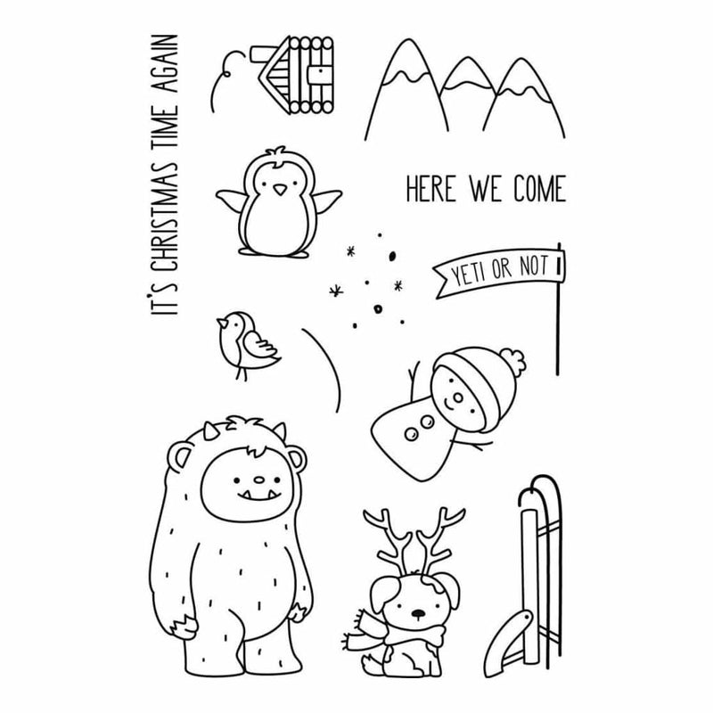 Neat & Tangled Clear Stamps 4 inch X6 inch Get Yeti