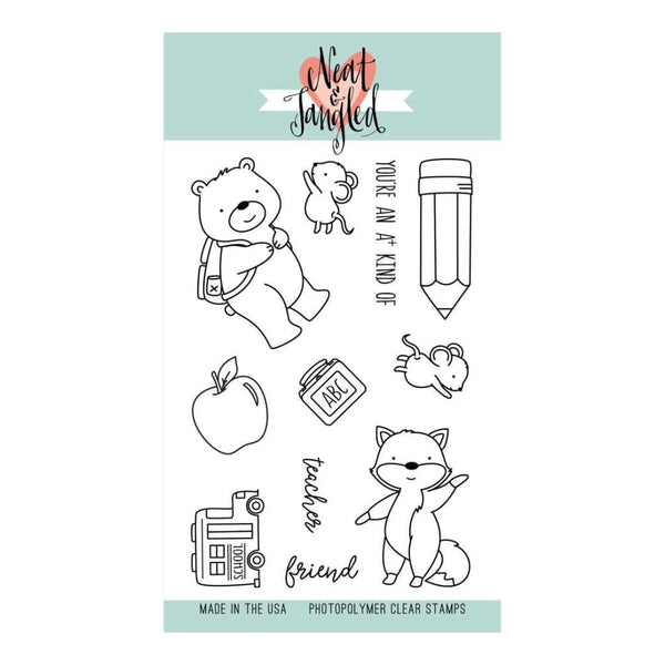 Neat & Tangled Clear Stamps 4 inch X6 inch Schoolhouse