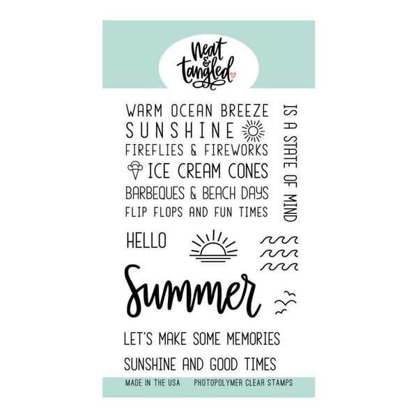 Neat & Tangled Clear Stamps 4inch X6inch Hello Summer
