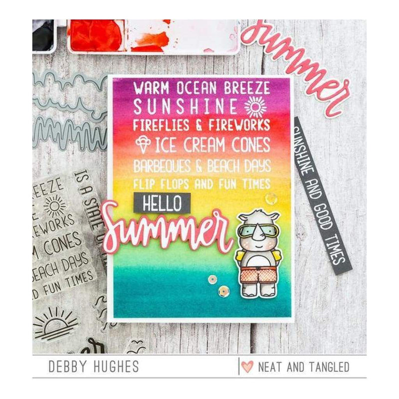 Neat & Tangled Die Hello Summer*