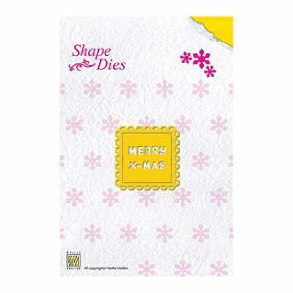 Nellie's Choice Shape Die Merry Christmas Text