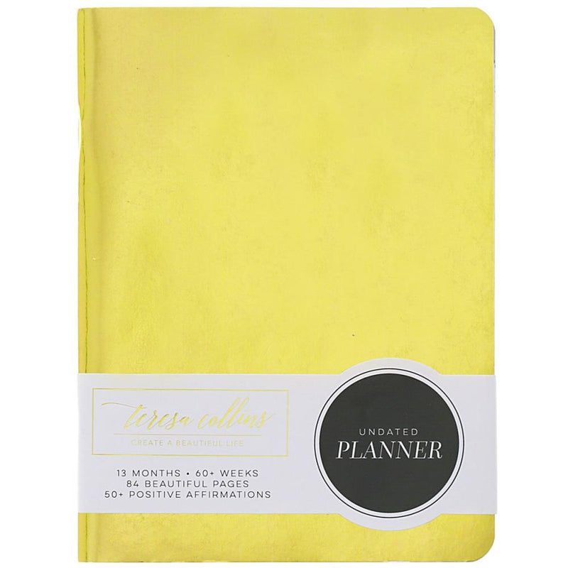 Teresa Collins - Personal/Travel Planner 6 inch X8 inch - Shiny Gold