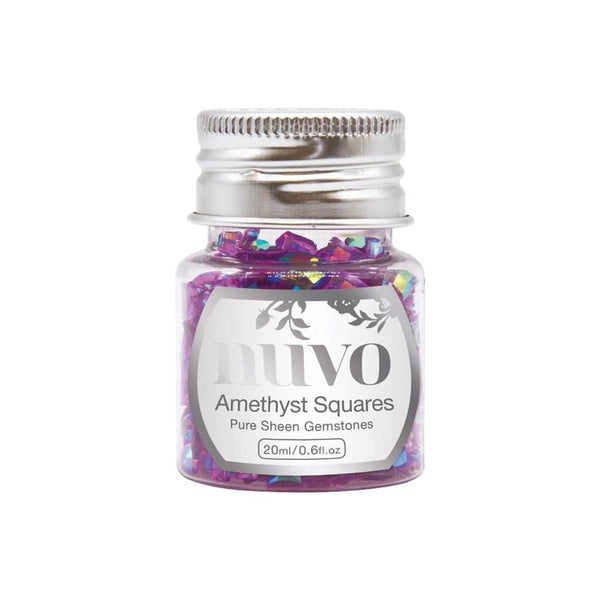 Nuvo - Pure Sheen Gemstones .6oz - Amethyst Squares