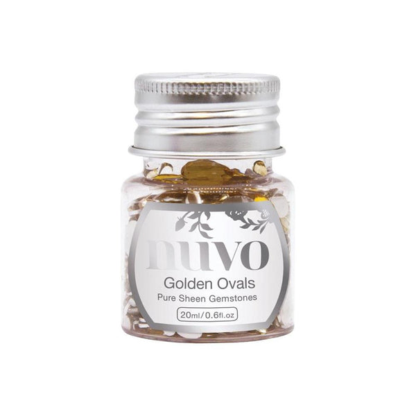 Nuvo - Pure Sheen Gemstones .6oz - Golden Ovals