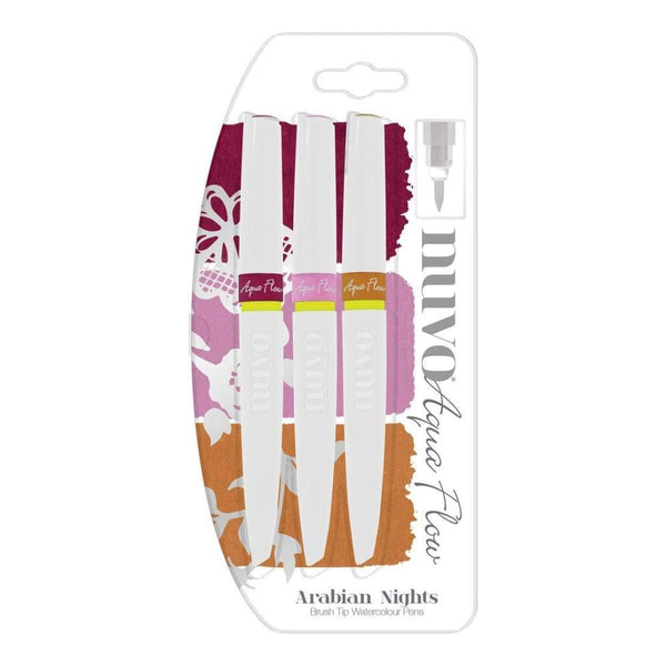 Nuvo Aqua Flow Pens 3 pack Arabian Nights
