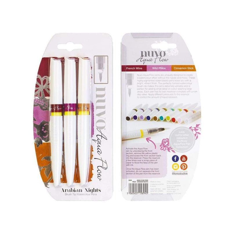 Nuvo Aqua Flow Pens 3 pack Arabian Nights