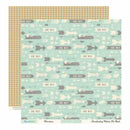 October Afternoon - Travel Girl - Directions 12X12 D/Sided Paper (Pack Of 10)