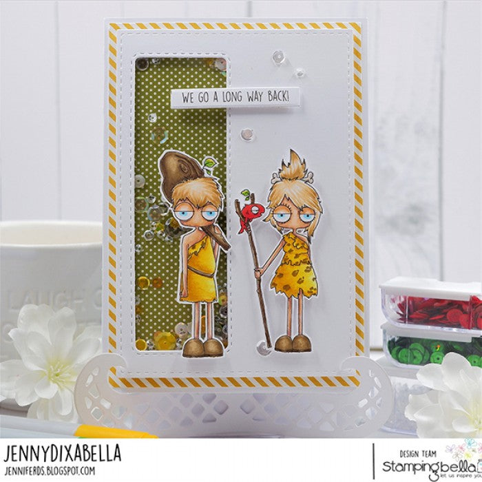 Stamping Bella Cling Stamps Oddball Cave Couple*