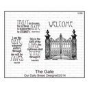 Our Daily Bread Cling Rubber Stamp Set - The Gate