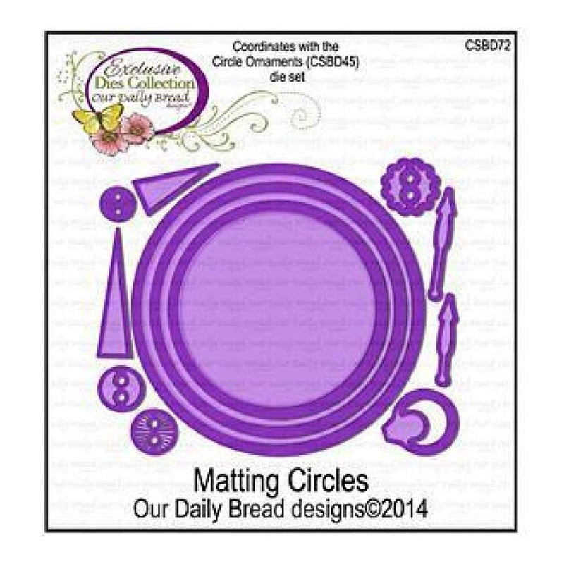 Our Daily Bread Dies Matting Circles