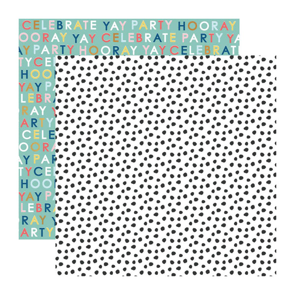Kaisercraft - Oh Happy Day! Collection - Double-Sided Cardstock 12in X 12in - Yay!