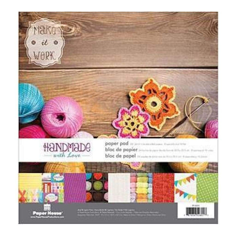 Paper House Double-Sided Paper Pad 12Inch X12inch  24 Pack Handmade