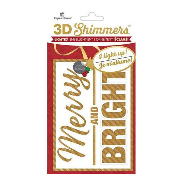 Paper House Led Shimmers Embellishment Merry & Bright