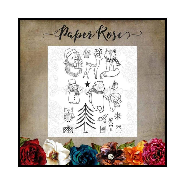 Paper Rose Studio - Cozy Winter Clear Stamp Set