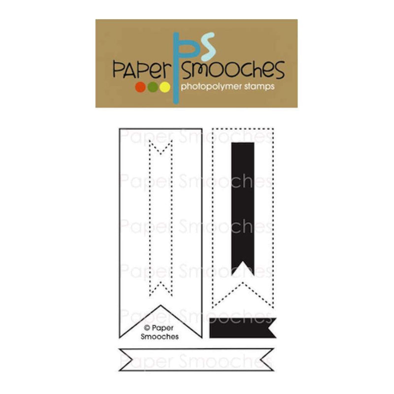 Paper Smooches - Clear Stamps - Flag Tags *