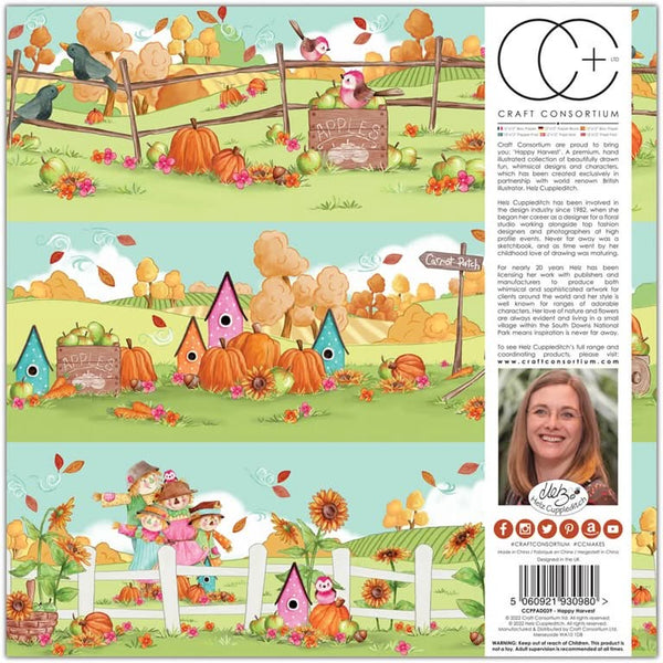 Craft Consortium Double-Sided Paper Pad 12"x 12" 40 pack - Happy Harvest*