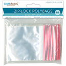 Multicraft Imports - Ziplock Polybags 60 pack - 3 inch X3 inch Clear