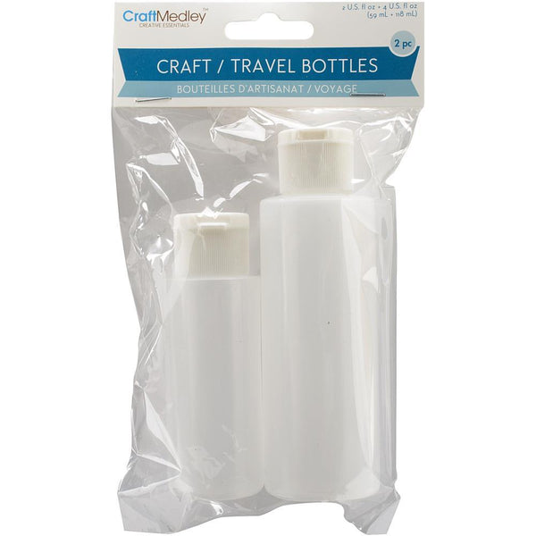 Multicraft Imports - Craft/Travel Bottles 2 pack - 2oz & 4oz