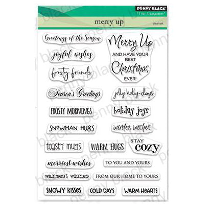 Penny Black Clear Stamps - Merry Up 5 inchX6.5 inch*