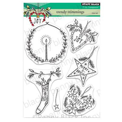 Penny Black Clear Stamps - Trendy Trimmings 5 inchX6.5 inch