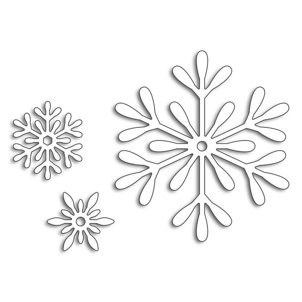 Penny Black Creative Dies - 3 Snowflakes 3.75inch X2.38inch