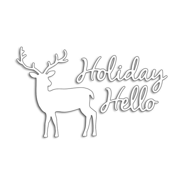 Penny Black Creative Dies - Holiday Hello 4.12inch X2.4inch