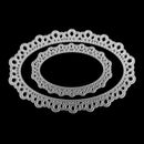 Poppy Crafts Dies - Lace Oval Nested Die Design - 2 Nested Dies