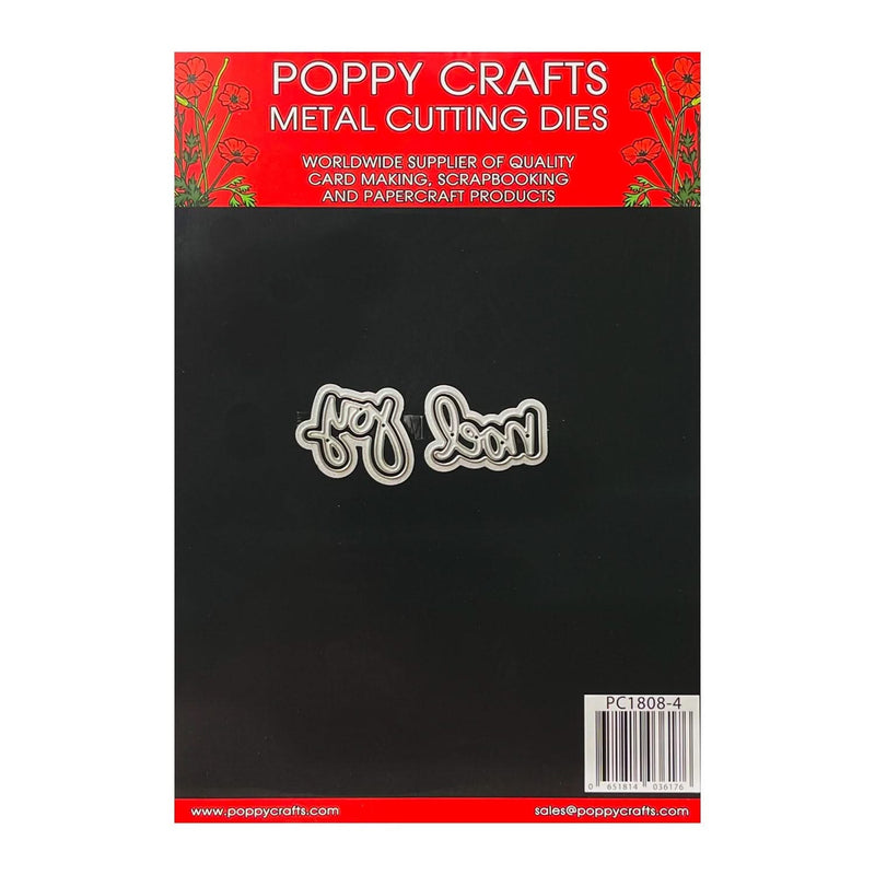 Poppy Crafts Metal Cutting Dies Noel & Joy