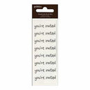 Pebbles  - Duplicate Rub-Ons You're Invited - Black