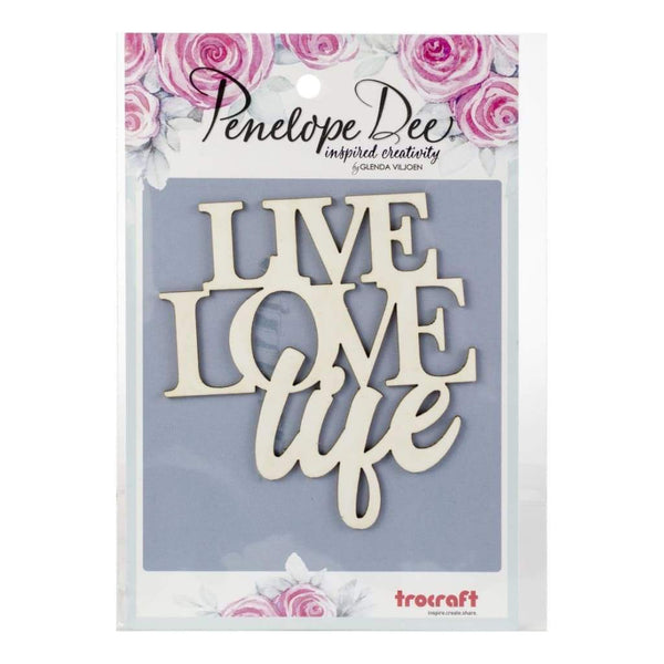 Penelope Dee - Photogenic Paperboard Title Live Love Life