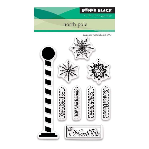 Penny Black Clear Stamps 3 inch X4 inch North Pole