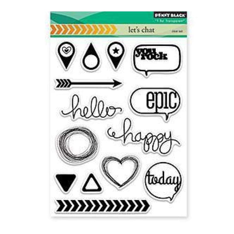 Penny Black Clear Stamps 5X6.5 Inches Sheet Lets Chat