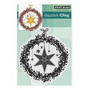 Penny Black Cling Stamp 5 Inch X7 Inch Starry Wreath