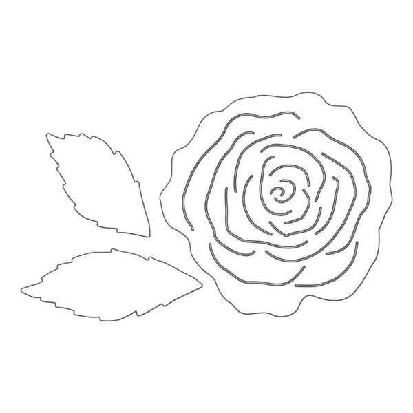 Penny Black Creative Dies - Pop Out Rose, 3.6X2.6