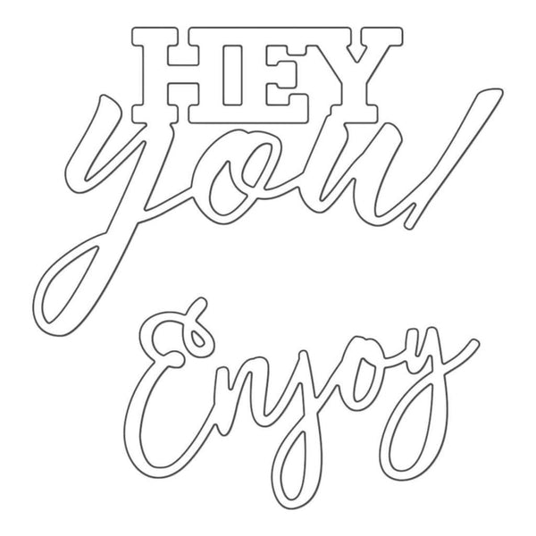 Penny Black Creative Dies - You Enjoy, 2.9X2.7