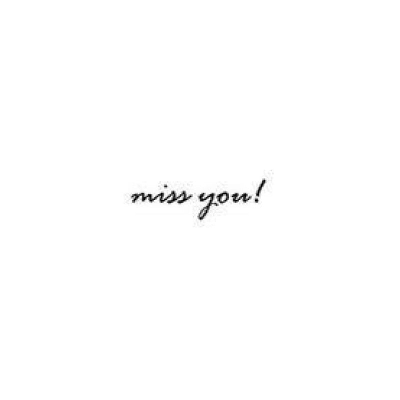 Penny Black Mounted Rubber Stamp 1"X1.5" Miss You