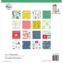 PinkFresh Studio - Double-Sided Paper Pack 12 inch X12 inch 16 pack - Home For The Holidays, 8 Designs/2 Each
