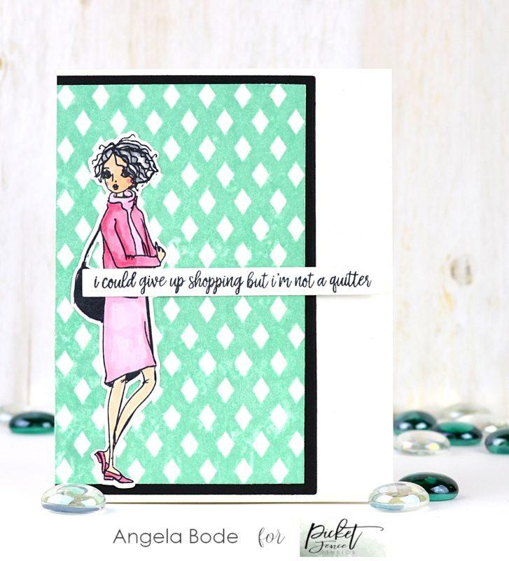 Picket Fence Studios 6inch X6inch Stamp Set Gingham*