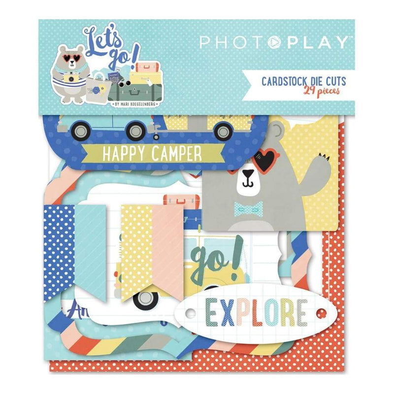 PhotoPlay Lets Go! Cardstock Die-Cuts 29 pack