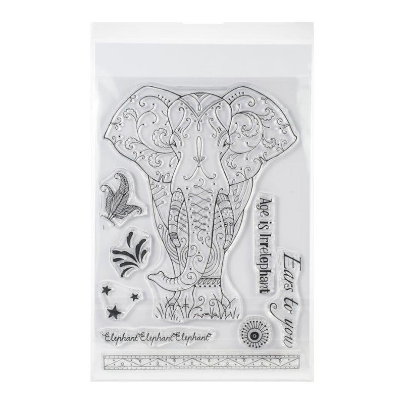Pink Ink Designs - A5 Clear Stamp Set - Elephant*