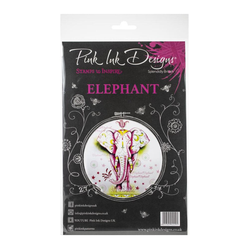 Pink Ink Designs - A5 Clear Stamp Set - Elephant