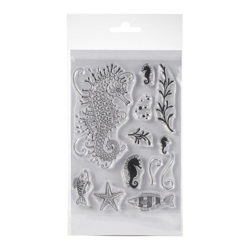 Pink Ink Designs - A5 Clear Stamp Set - Seahorse*