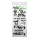 Picket Fence Studios 4 inch X8 inch  Stamp Set Good Vibes