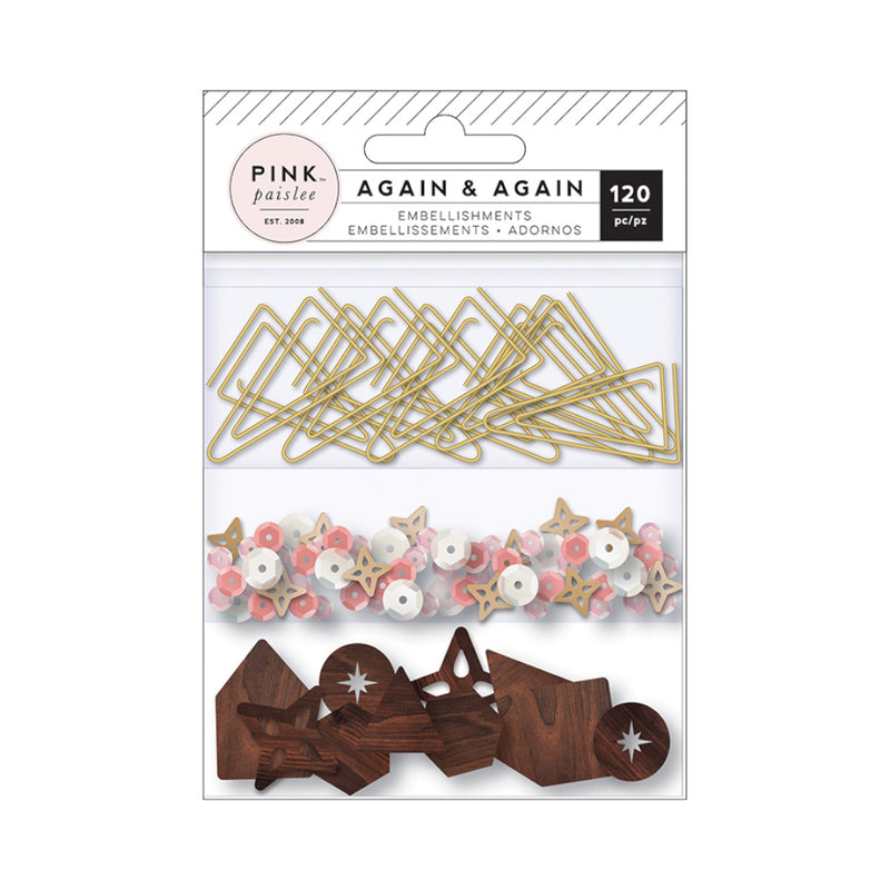Pink Paislee - Again and Again Collection - Mixed Embellishments*